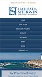 Mobile Screenshot of haddadandsherwin.com